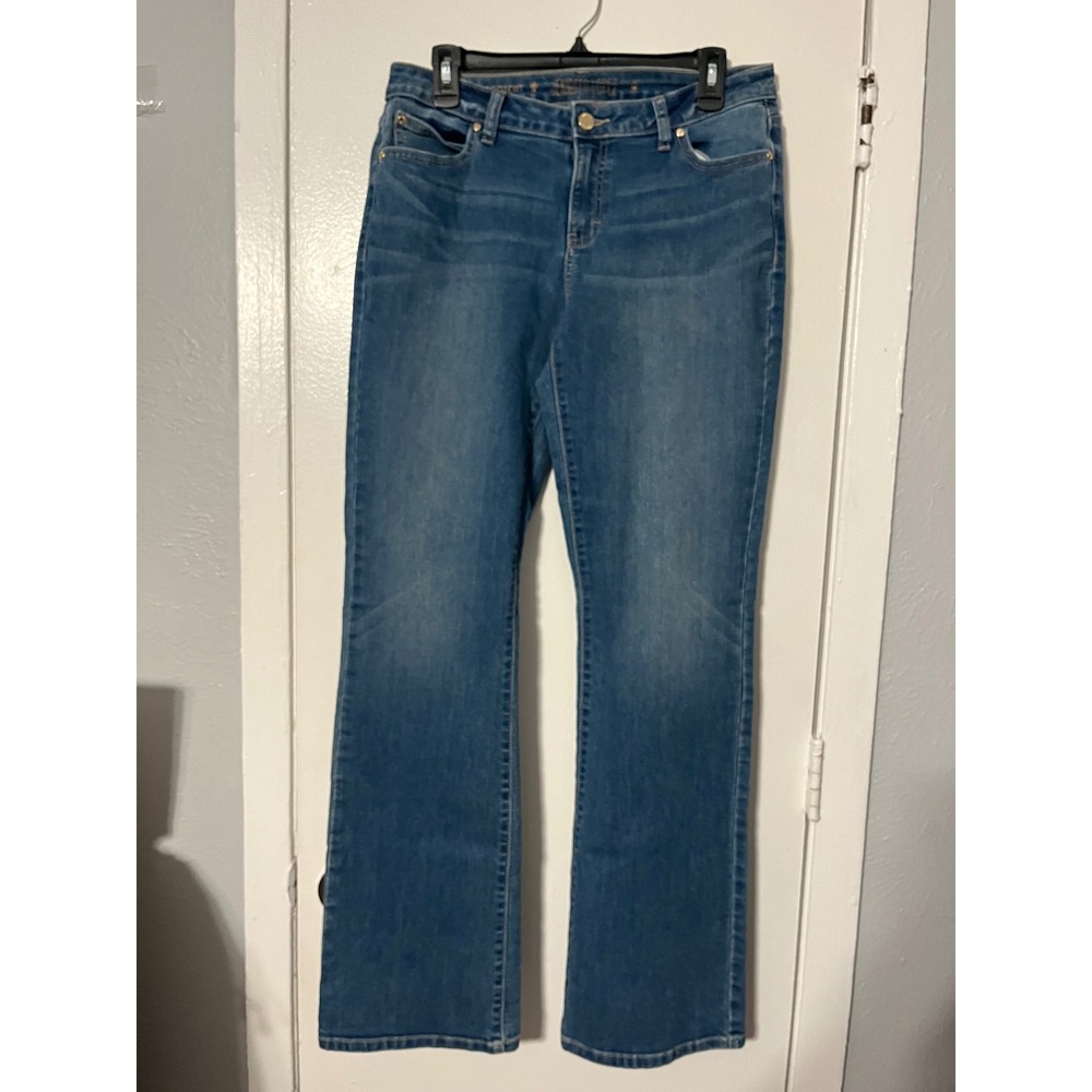 Jennifer Lopez Womens Bootcut Jeans Medium Wash Mid Rise Size 10 NWT